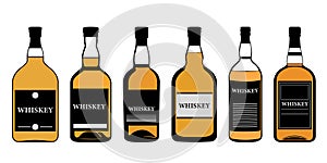 Premium quality alcohol drink bottles of whiskey
