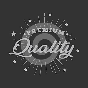 Premium quality badge.hand drawn illustration