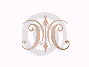 Premium quality CC monogram logo signature icon. Elegant alphabet initials.