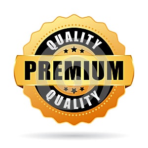 Premium quality gold vector icon