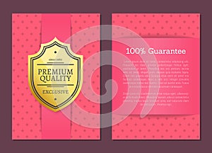 Premium Quality Guarantee Vector Illustration