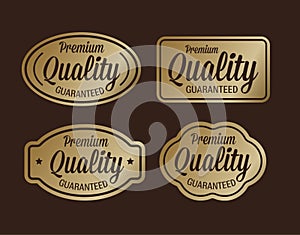 Premium quality guaranteed golden retro design