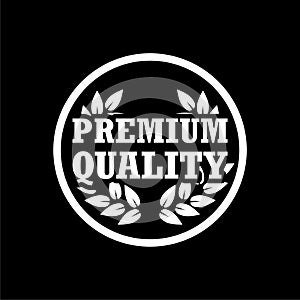 Premium quality icon, Premium quality label on dark background