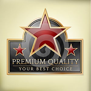 Premium quality label