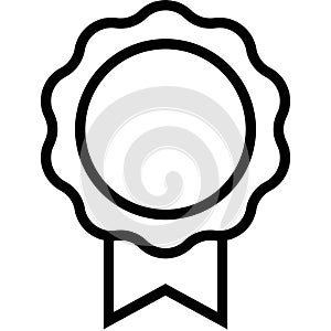 Premium quality label line icon, vector illustration