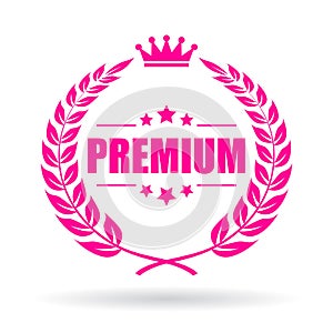 Premium quality laurel vector icon