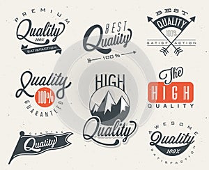 Premium Quality, Most Popular labels collection.