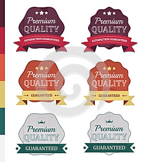 Premium quality retro labels or icons in vintage design