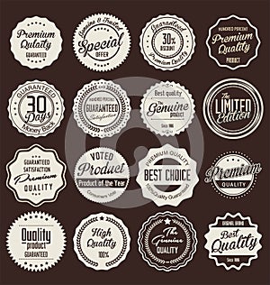 Premium quality retro Labels