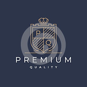 Premium quality shield emblem icon