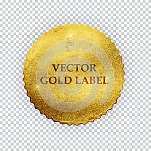 Premium Quality Shiny Golden Label Luxury Badge Sign
