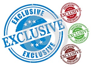 Premium Quality Stamp Set, Exclusive Grunge Rubber Label Collection