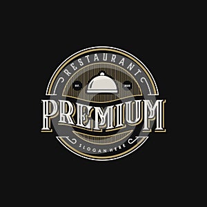 Premium restaurant vintage logo design