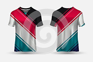 Premium soccer jerseys design vector. t shirt sport design background vector