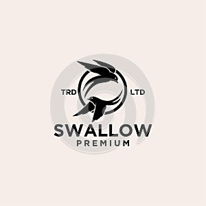 Premium swallow vector logo design