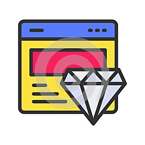 Premium Website Icon Image.