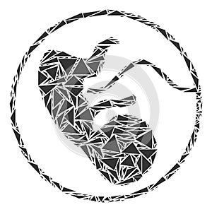 Prenatal Collage of Triangles