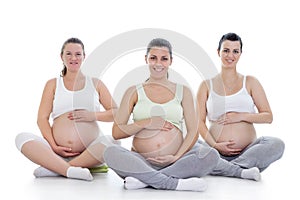 Prenatal yoga photo