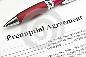 Prenup agreement