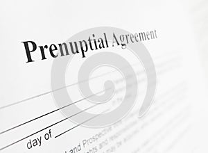 Prenuptial agreement