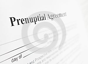 Prenuptial agreement photo