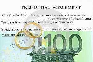 Prenuptial ( premarital ) agreement photo