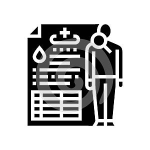 preoperative prep surgeon glyph icon vector illustration