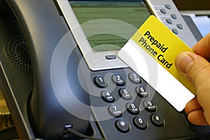 Prepaid phone card