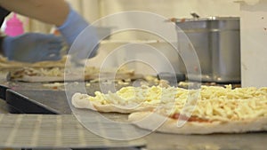 Preparation of authentic Italian pizza