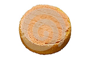 Preparation for baking a cake biscuit , isolated on a white background