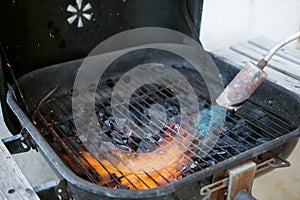 Preparation BBQ Grill