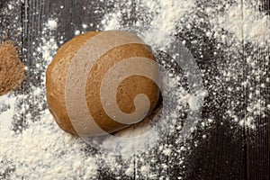 Preparation of dough for ginger cookies