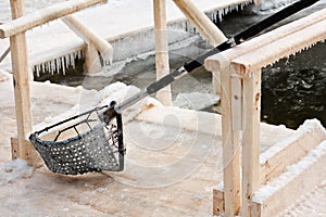 Preparation for Epiphany bathing hole