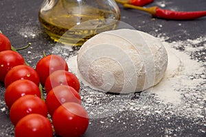 Preparation of flour dough bakery products, chef`s table