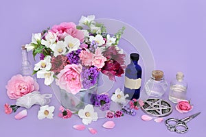 Preparation of Flowers and Herbs for Herbal Remedies photo