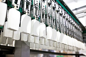 Preparation of ice-cream at factory