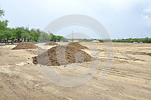 Preparation landscape for construction