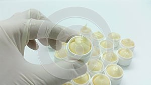 Preparation of lip ointments in pharmacy