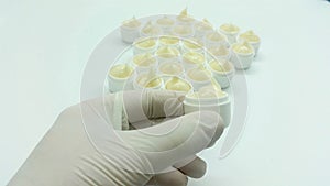 Preparation of lip ointments in pharmacy