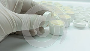 Preparation of lip ointments in pharmacy