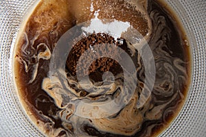 Preparation process of dalgona coffee