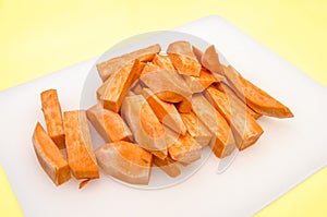Preparation of sweet potatoe chips 7