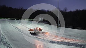 Preparation of the track for tubing