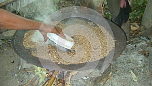 Preparation of traditional Ethiopian beer - t`ella photo