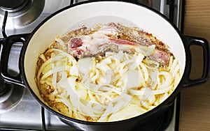 Preparation of traditional Uzbek pilaf