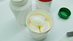 Preparation of vaginal ovules