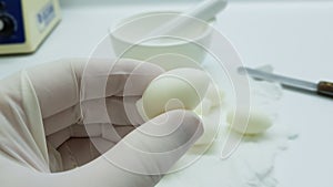 Preparation of vaginal ovules