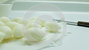 Preparation of vaginal ovules