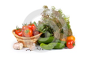 Preparation vegetables for salting