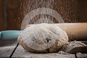 Preparation of wholegrain dough for homemade bread